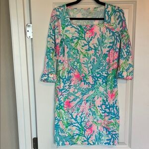 Lilly Pulitzer Multicolor Coral Print Dress